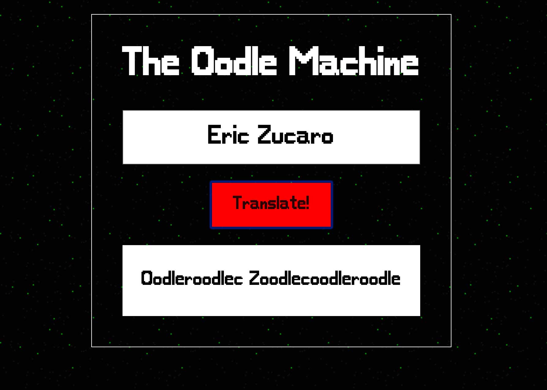 The Oodle Machine