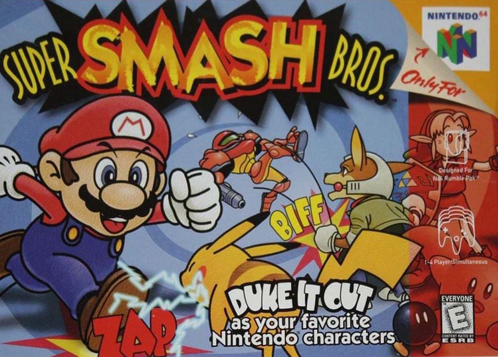 Super Smash Brothers 64 box art